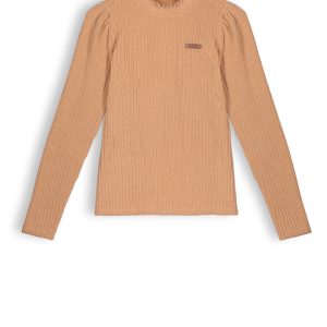 NoBell Meisjes shirt jersey - Kobus - Animal bruin