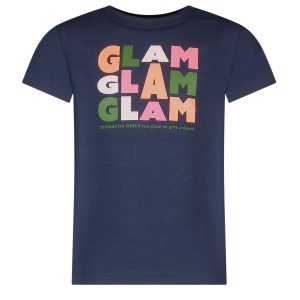 Tygo & Vito Meisjes t-shirt - Jayla - Navy blauw