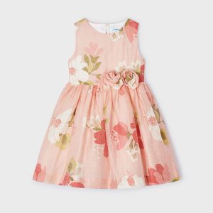 Mayoral Meisjes jurk print - Nude