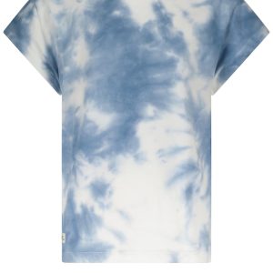 NoBell Meisjes t-shirt tie dye - Kasis - Denim sea