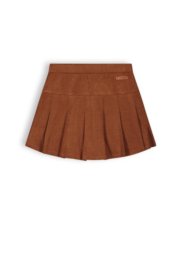 NoNo Meisjes plooi rok - Nema - Puppy bruin