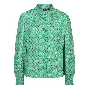Indian Blue Jeans Meisjes shirt geometric print - Gras groen