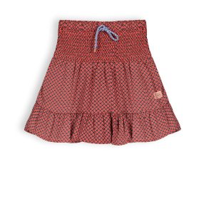 NoNo Meisjes rok smock - Noor - Samba rood