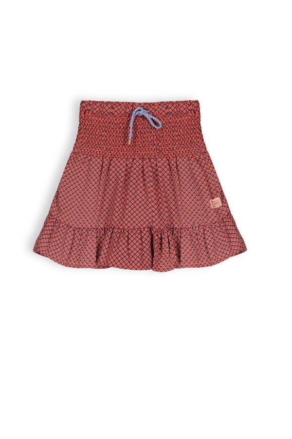 NoNo Meisjes rok smock - Noor - Samba rood