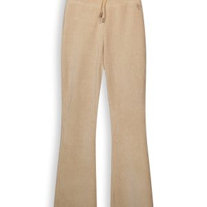 NoBell Meisjes flair broek velvet rib - Sady - Beige