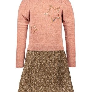 Like Flo Meisjes jurk bloemen AOP - Oud roze
