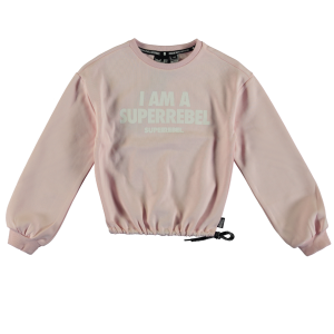 SUPERREBEL Meisjes sweater Catalina - Fluo zalm