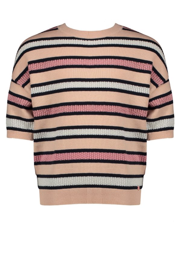 NoNo Meisjes trui gebreid - Kess - Rosy Sand