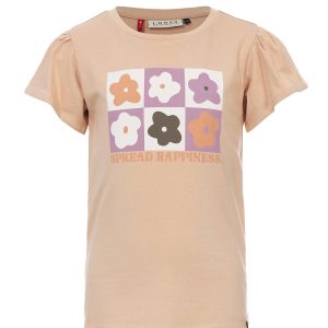 LOOXS Little Meisjes t-shirt - Natural