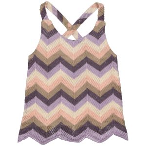 LEVV Meisjes top - Kiron - AOP multi streep