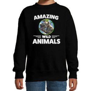 Sweater koala bears are serious cool zwart kinderen - koalaberen/ koala trui