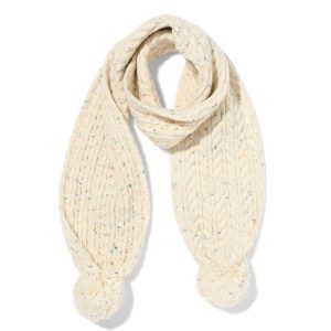 HEMA HEMA Kindersjaal Pompon Crème