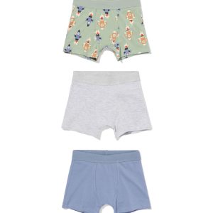 HEMA HEMA Kinderboxers Raket - 3 Stuks Groen (groen)
