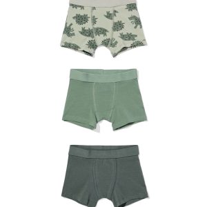 HEMA HEMA Kinderboxers Dino - 3 Stuks Groen (groen)