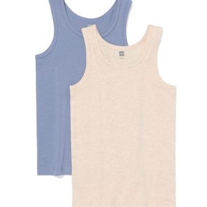 HEMA HEMA Kinderhemden Zee - 2 Stuks Blauw (blauw)