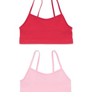 HEMA HEMA Kindertop Naadloos - 2 Stuks Roze (roze)