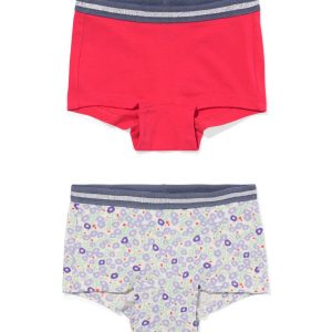 HEMA HEMA Kinderboxers Bloem - 2 Stuks Roze (roze)