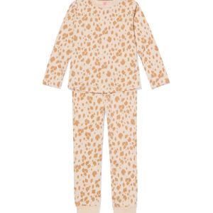 HEMA HEMA Kinderpyjama Luipaard Beige (beige)