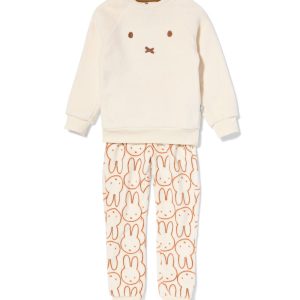 HEMA HEMA Nijntje Kinderpyjama Fleece Gebroken Wit (gebroken wit)