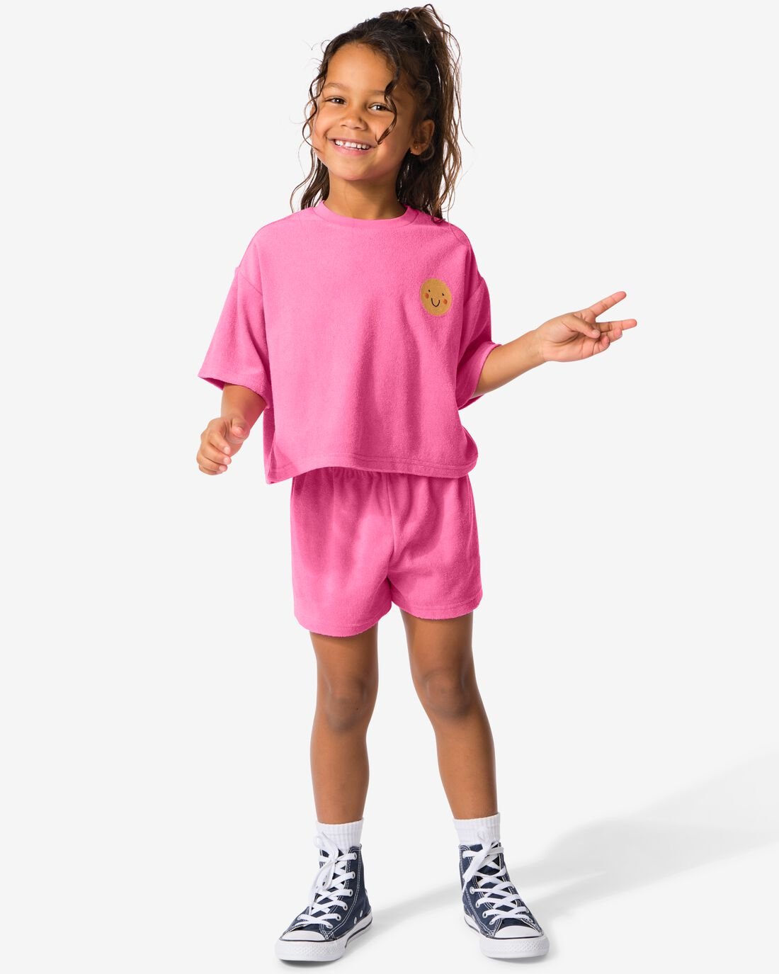 HEMA HEMA Kinder Shortama Badstof Roze (roze) 1 HEMA HEMA Kinder Shortama Badstof Roze (roze)