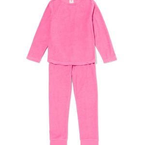 HEMA HEMA Kinderpyjama Badstof Roze (roze)