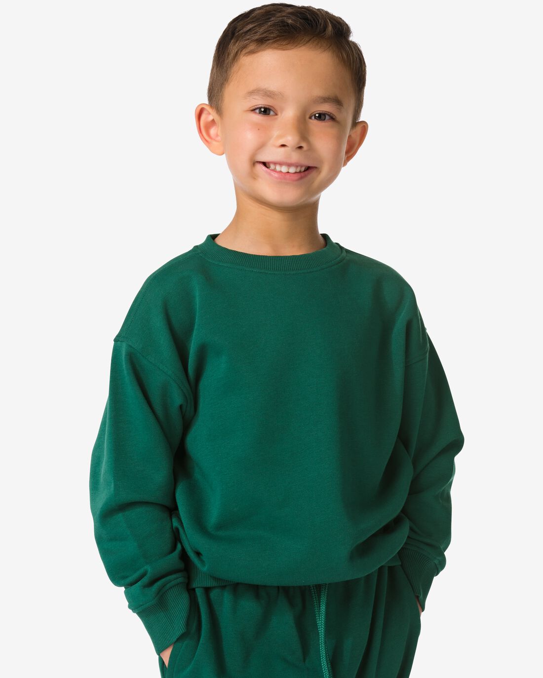 HEMA HEMA Kinder Sweatbroek Felgroen (felgroen) 1 HEMA HEMA Kinder Sweatbroek Felgroen (felgroen)