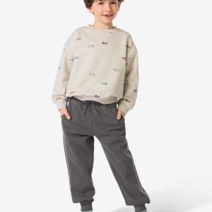 HEMA HEMA Kinderbroek Sweatstof Donkergrijs (donkergrijs)
