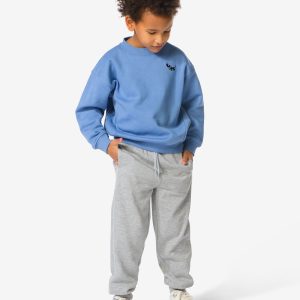 HEMA HEMA Kinderbroek Sweatstof Grijsmelange (grijsmelange)