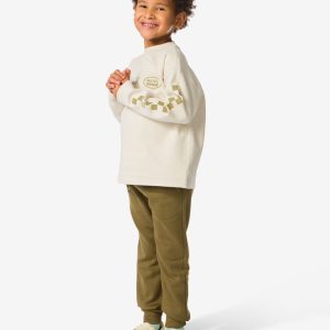 HEMA HEMA Kinderbroek Sweatstof Olijf (olijf)