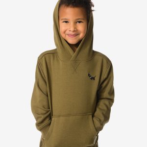 HEMA HEMA Takkie Kinderhoodie Sweatstof Olijf (olijf)