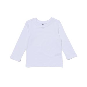 HEMA HEMA Kinder T-shirts - Biologisch Katoen - 2 Stuks Wit (wit)