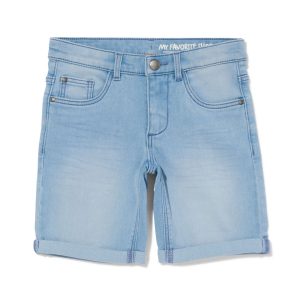 HEMA HEMA Kindershort Jogdenim Lichtblauw (lichtblauw)