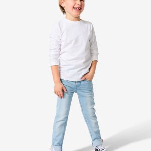 HEMA HEMA Kinder Skinny Jogdenim Lichtblauw (lichtblauw)