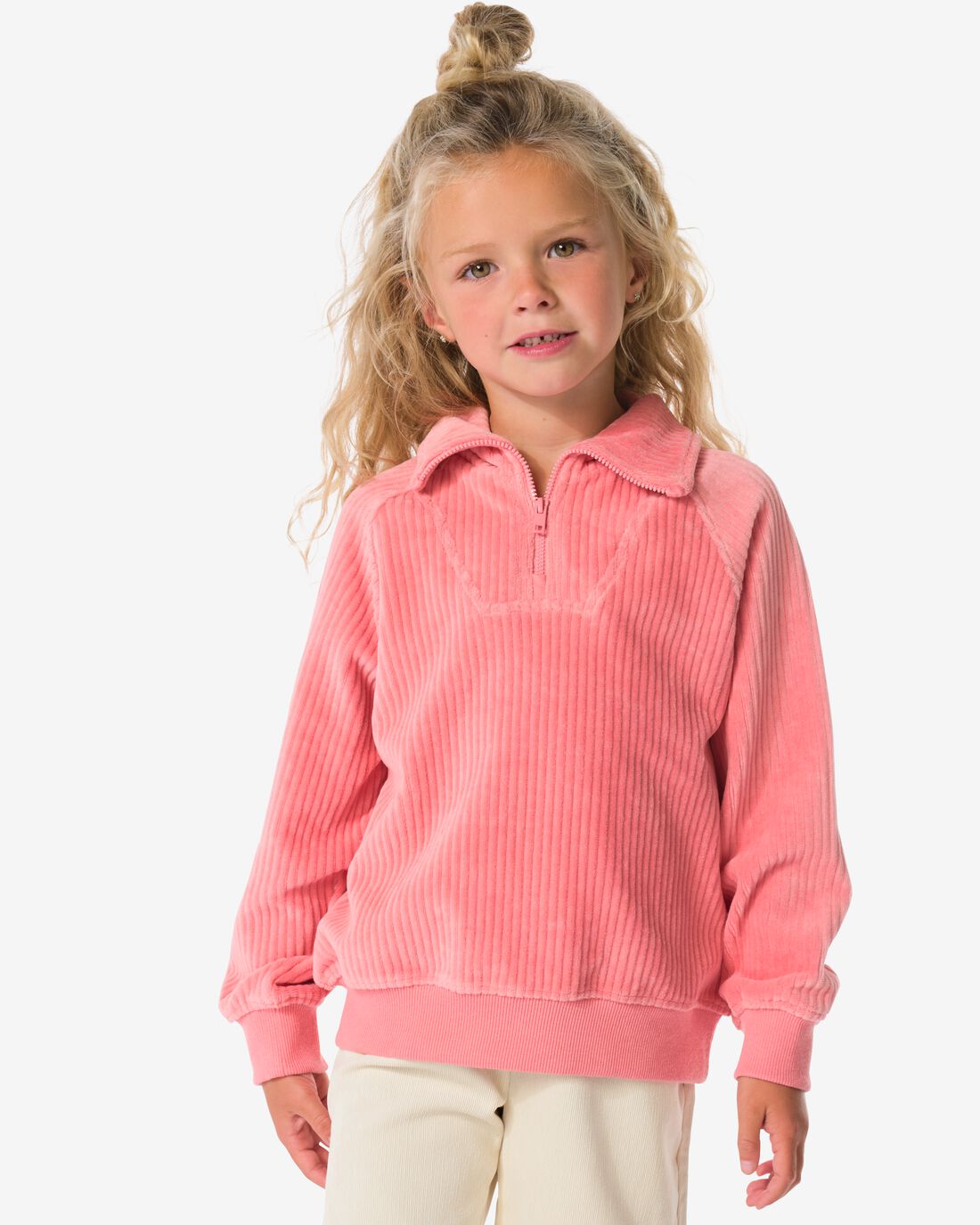 HEMA HEMA Kindertrui Corduroy Roze (roze) 1 HEMA HEMA Kindertrui Corduroy Roze (roze)