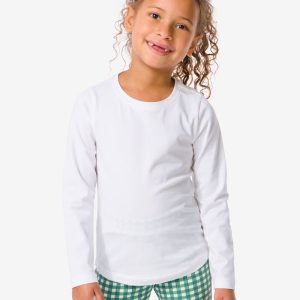 HEMA HEMA Kinder T-shirts Biologisch Katoen - 2 Stuks Wit (wit)