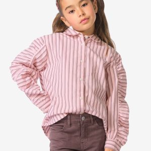 HEMA HEMA Kinderblouse Strepen Roze (roze)