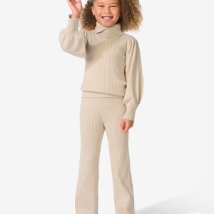 HEMA HEMA Kinderlegging Flared Rib Ecru (ecru)