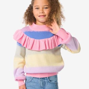 HEMA HEMA Kindertrui Fijngebreid Roze (roze)