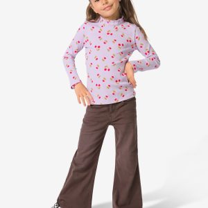 HEMA HEMA Kinderjeans Bootcut Twill Bruin (bruin)