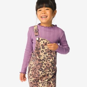 HEMA HEMA Kinder T-shirt Fijngebreid Paars (paars)