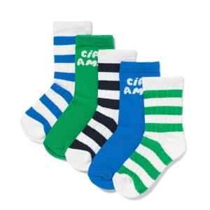 HEMA HEMA Kindersokken Ciao Amici - 5 Paar Groen (groen)