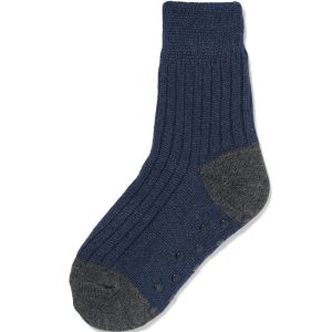 HEMA HEMA Kinderhuissokken Rib Fleece Donkerblauw (donkerblauw)