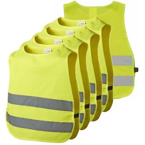 Pro Plus Veiligheidsvesten - 20x - geel - kinderen - Reflecterend