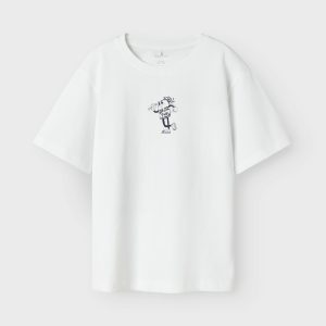 Name it zomer t-shirt S/S jongens - wit - Nkmhabo