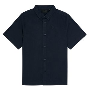 Lyle & Scott zomer blouse S/S jongens - Navy blauw