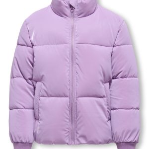 Kids ONLY winterjas meisjes puffer - paars - Kogelise