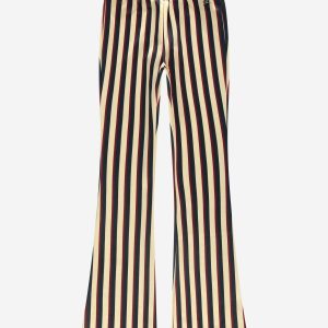 Nik&Nik Meisjes flair broek - Striped - Amandel bruin