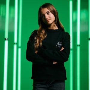 Malelions winter sweater meisjes - zwart - Tribe