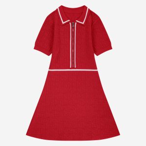 Nik&Nik zomer jurk meisjes - rood - Lieve