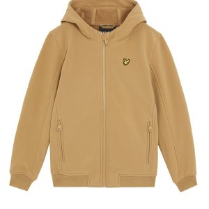 Lyle & Scott winter softshell jas jongens - bruin - capuchon